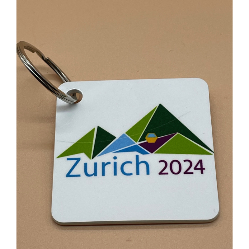 Square KeyChain with Design