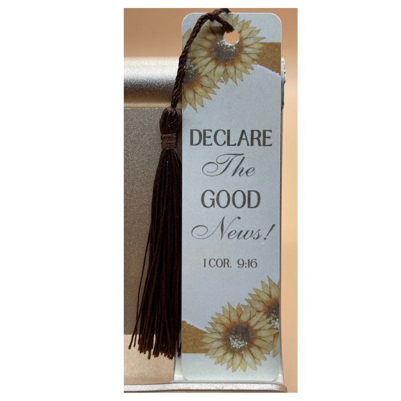Bookmark with Tassel with "Declare The Good News!"