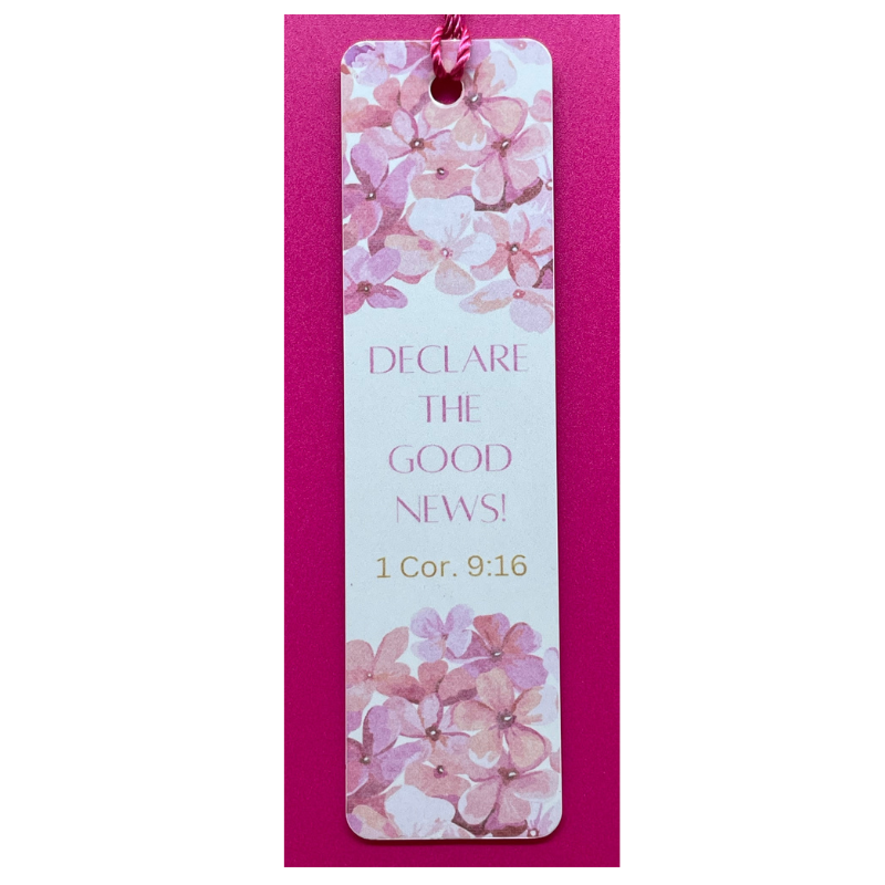 Bookmark with Tassel with "Declare The Good News!"