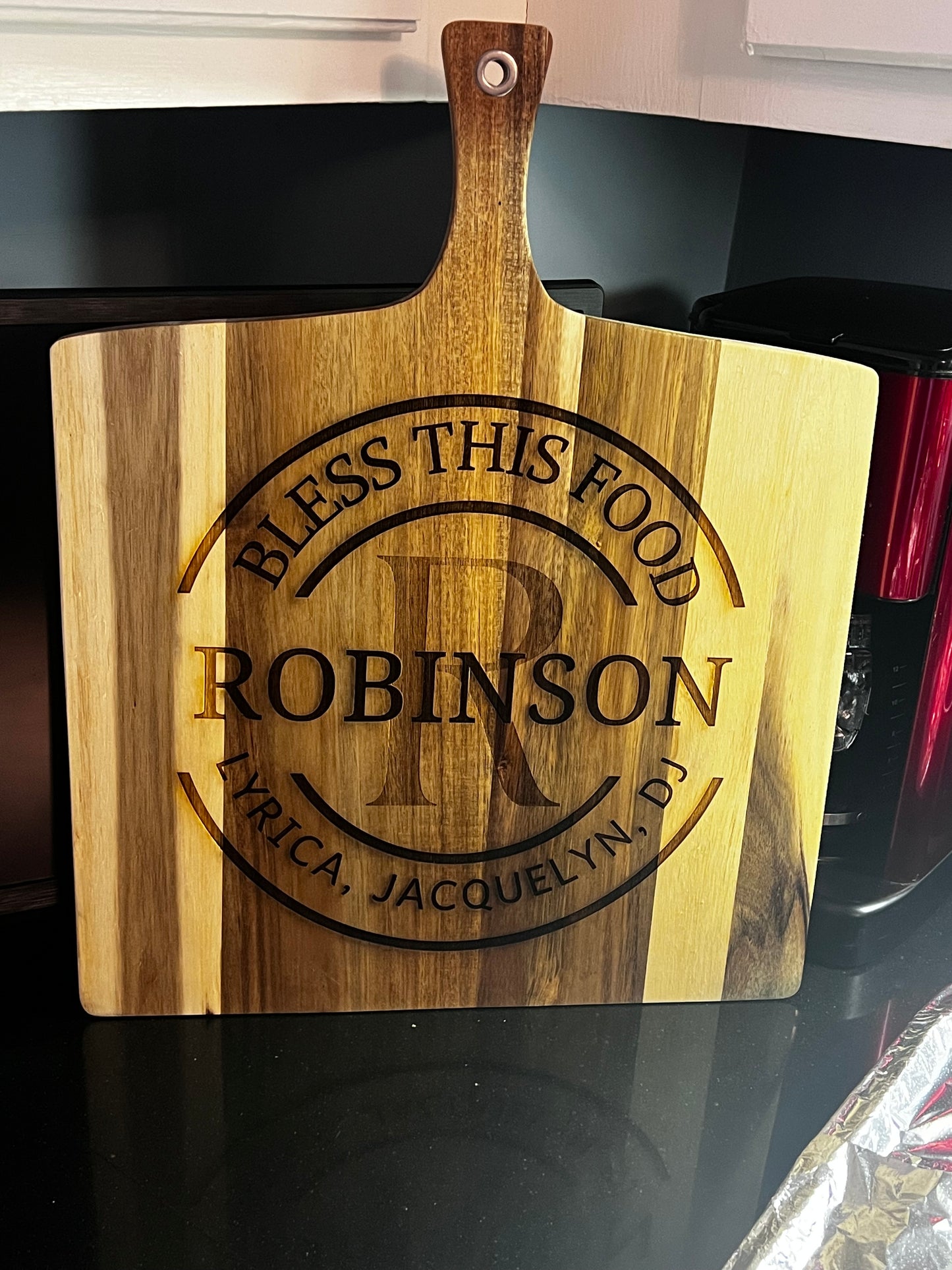 Custom Cutting Board 19.7 X 15.7 Rectangle with Handle