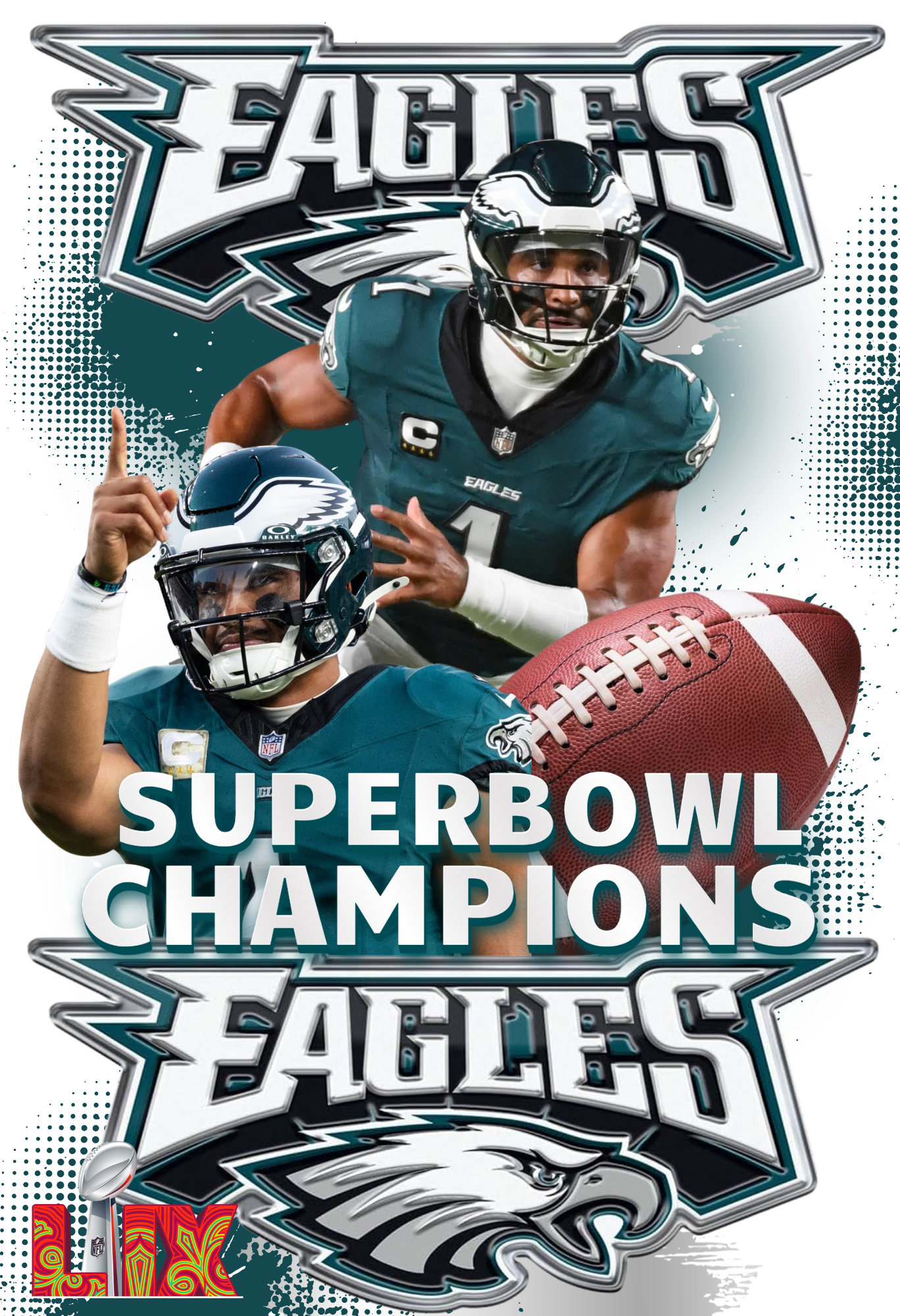 EAGLES- 20 oz SPEAKER TUMBLERS