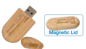 Custom Engraved USB Flash Drive with Keychain- OVAL