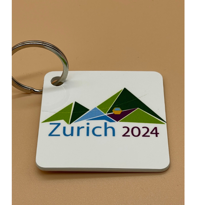 Square KeyChain with Design