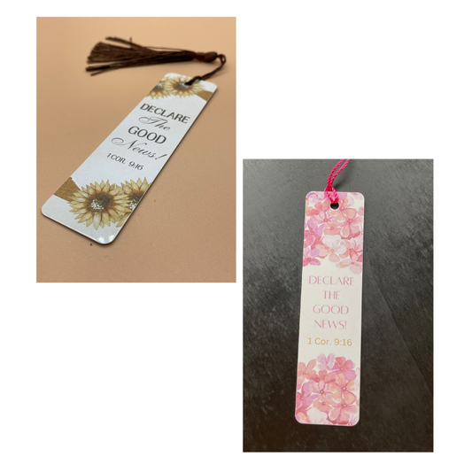 Bookmark with Tassel with "Declare The Good News!"