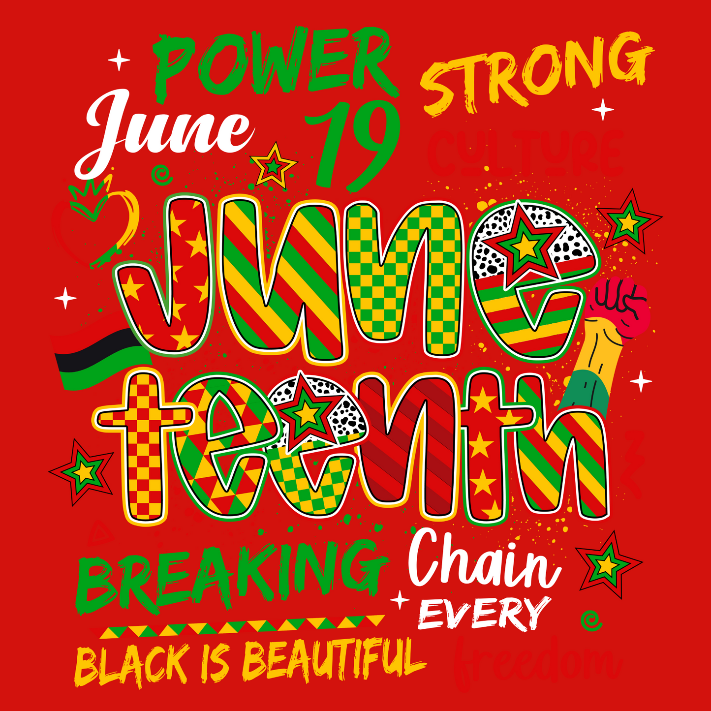 JUNETEENTH SHORT SLEEVES TEE