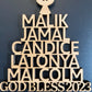 Name Ornament Tree Shape