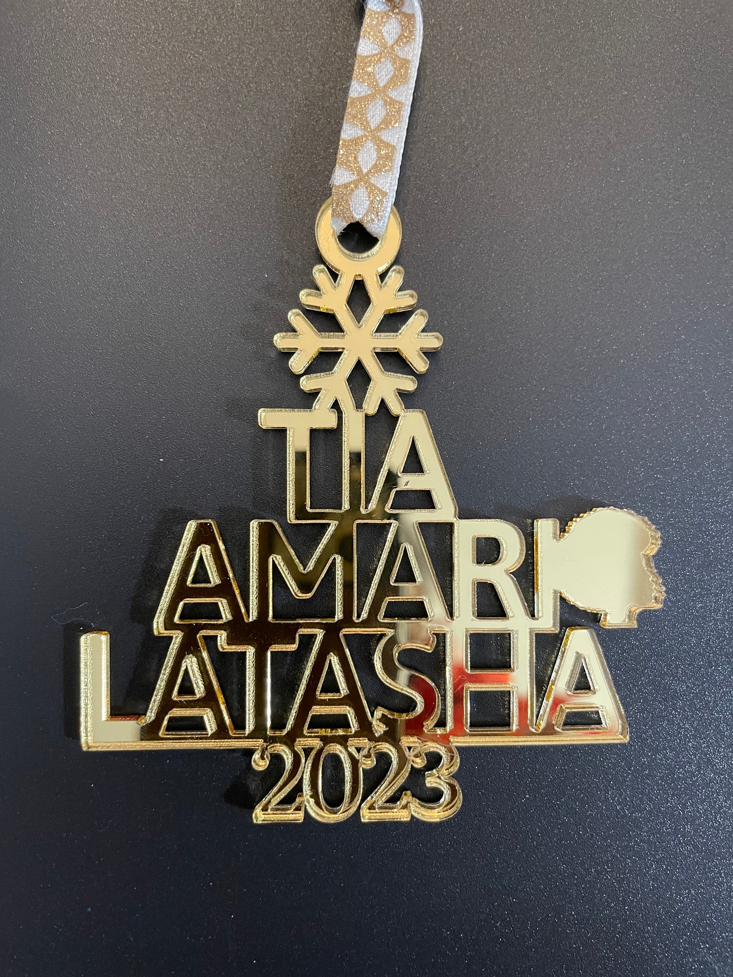 Name Ornament Tree Shape