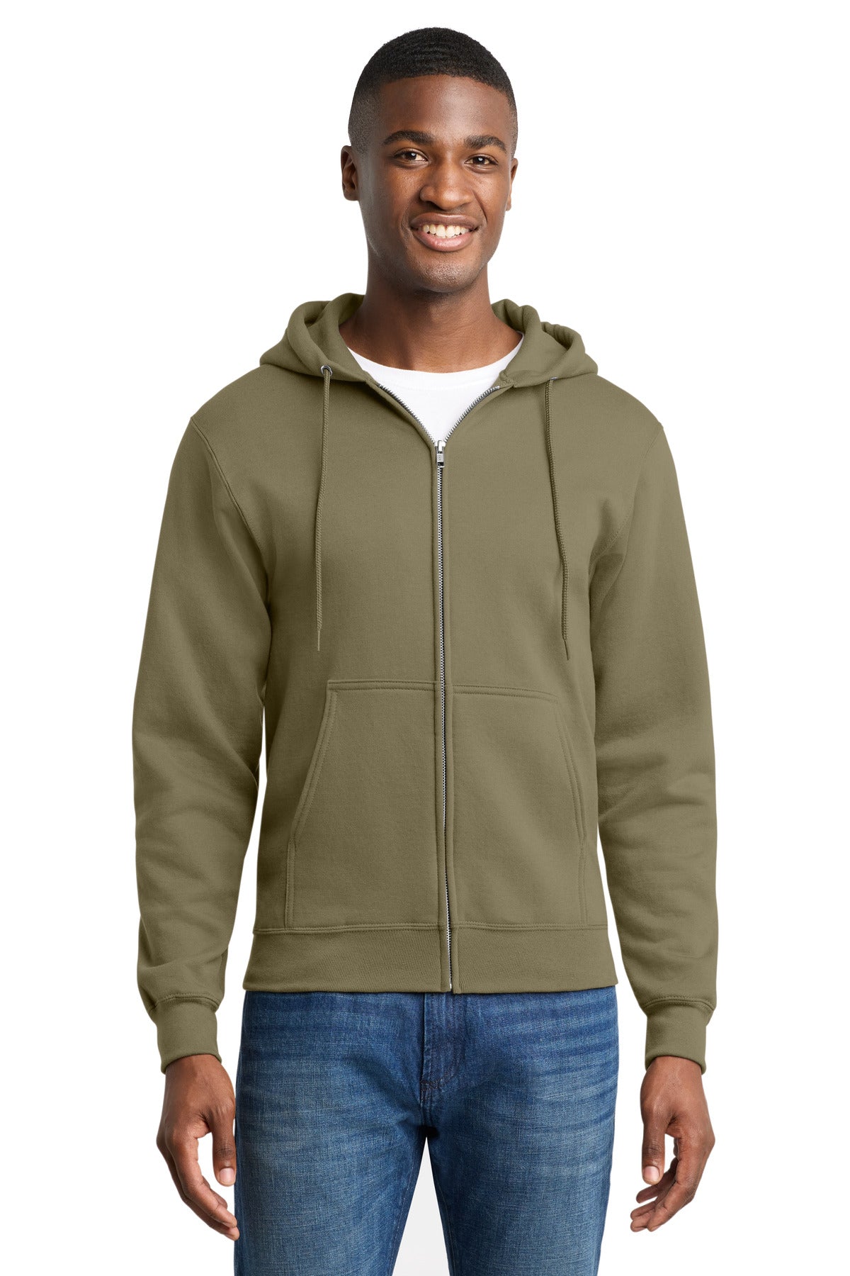 Food Pantry:   Core Fleece Full-Zip Hooded Sweatshirt.