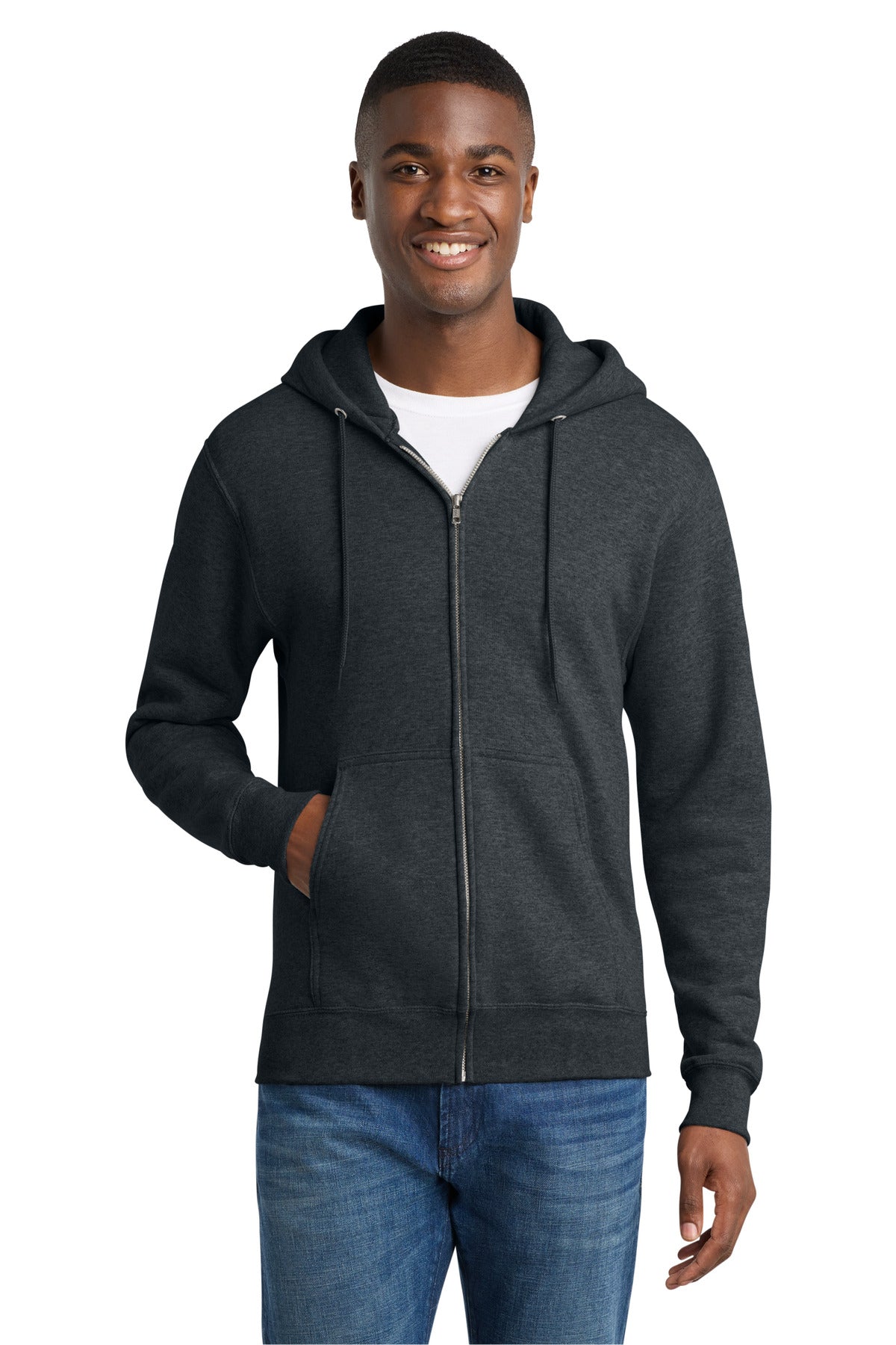 Food Pantry:   Core Fleece Full-Zip Hooded Sweatshirt.