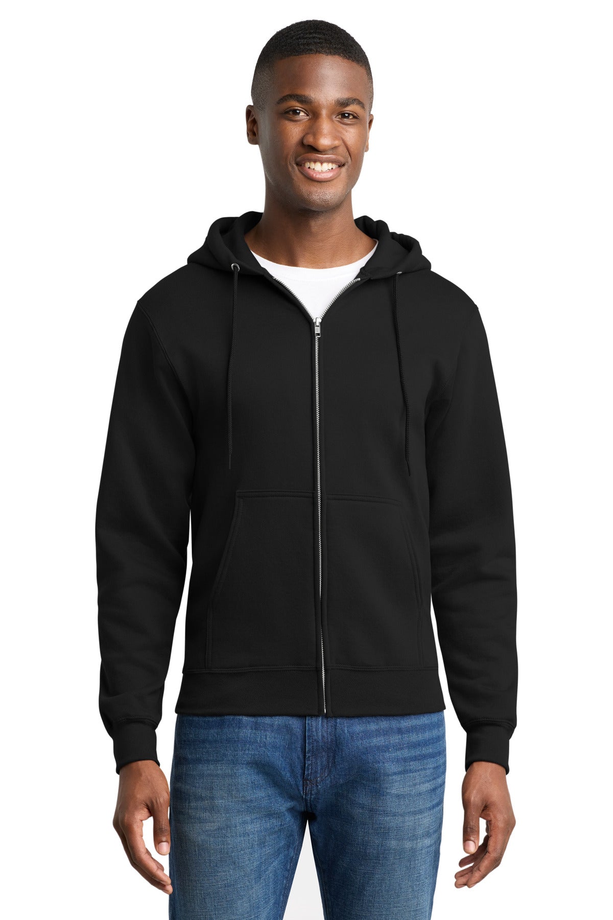 Food Pantry:   Core Fleece Full-Zip Hooded Sweatshirt.