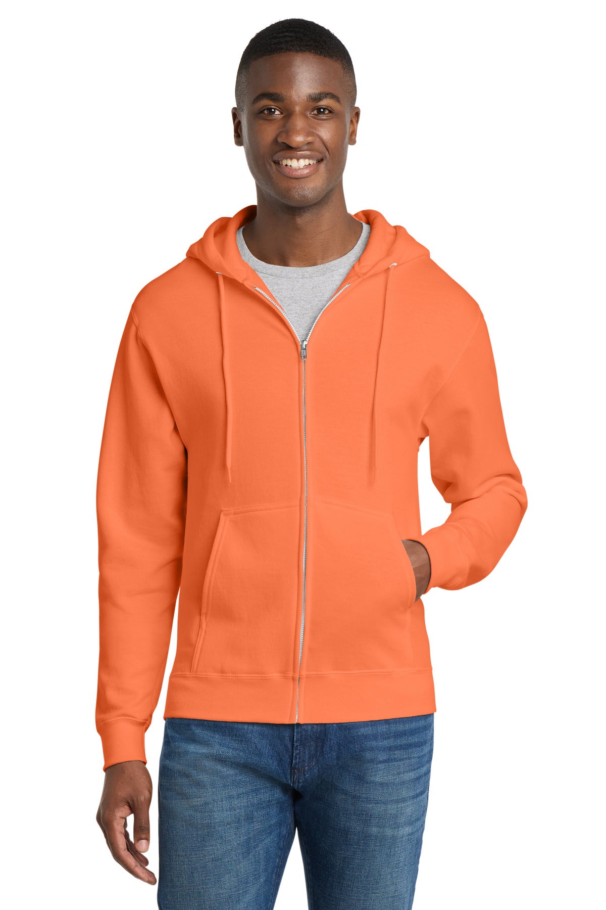 Food Pantry:   Core Fleece Full-Zip Hooded Sweatshirt.