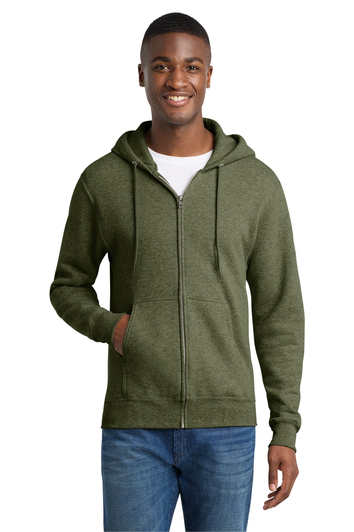 Food Pantry:   Core Fleece Full-Zip Hooded Sweatshirt.