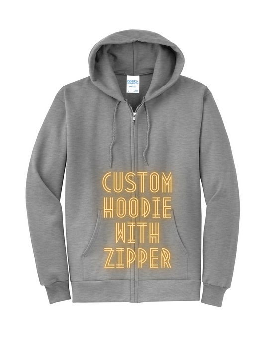 CUSTOM Hoodie with zipper